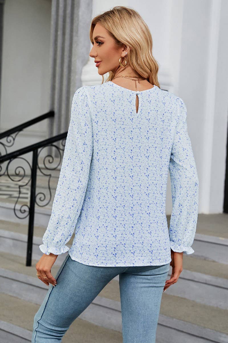 Ruffle Sleeve Blouse