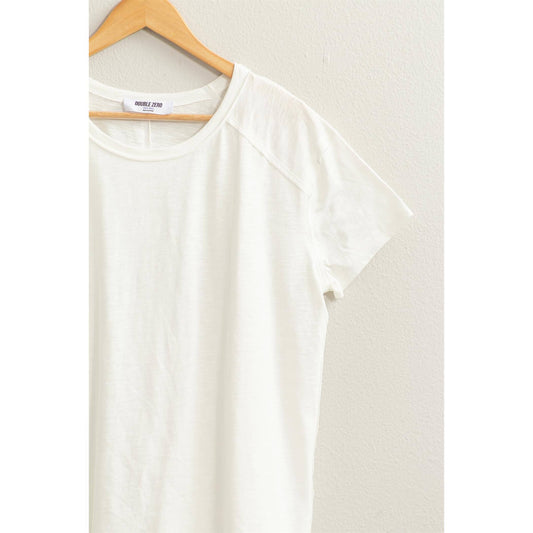 Oversized, exposed seam tshirt