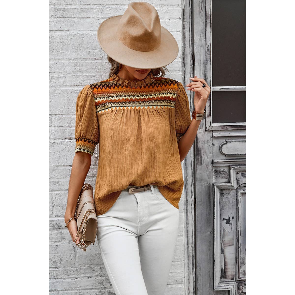 Fall Dream Puff Sleeves Top