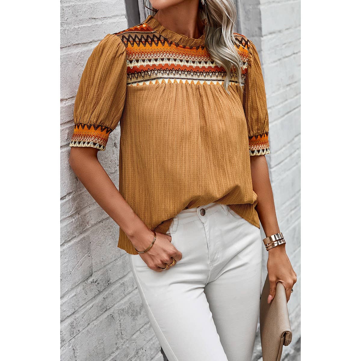 Fall Dream Puff Sleeves Top