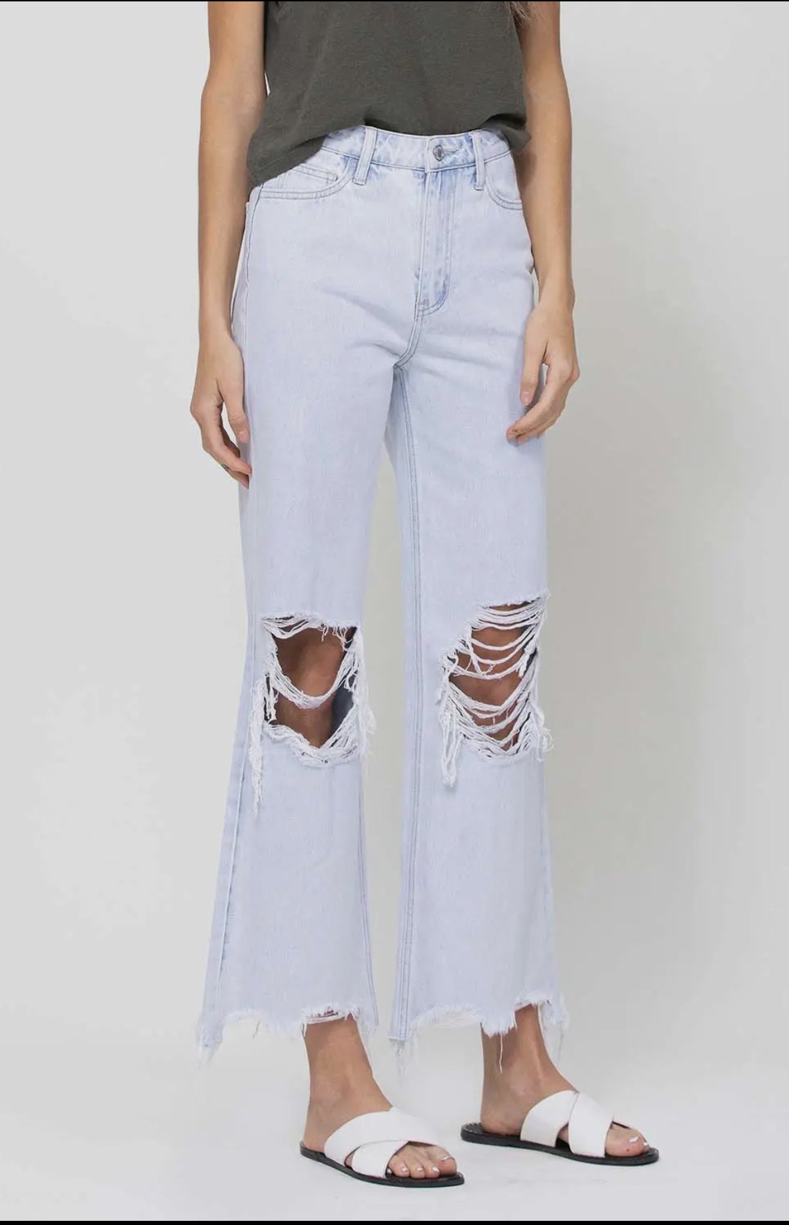 Vervet 90’s Vintage Ankle Flare Jeans