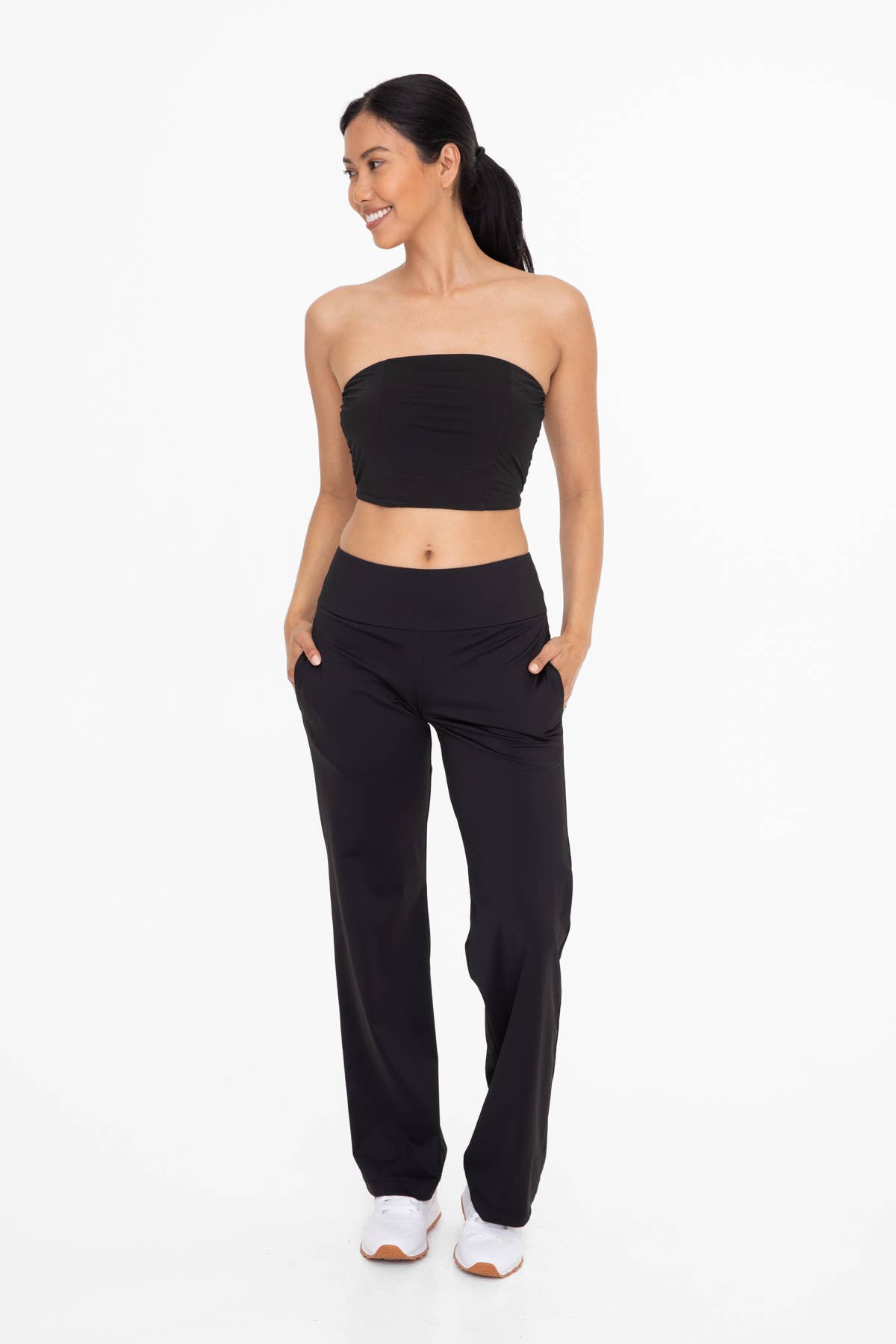 Nylon Blend Athletic Pants