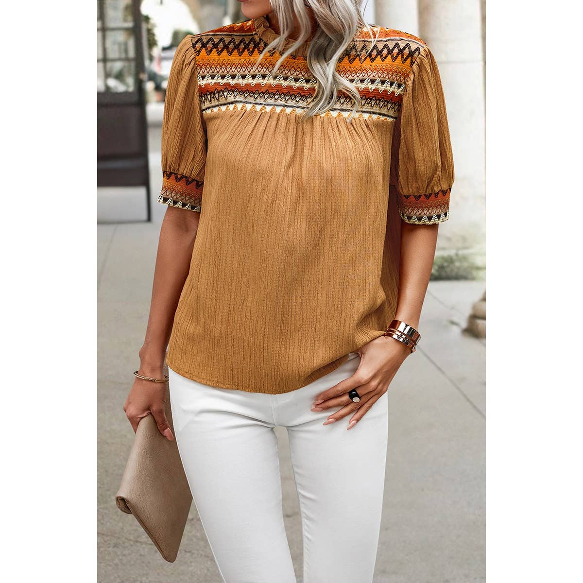 Fall Dream Puff Sleeves Top